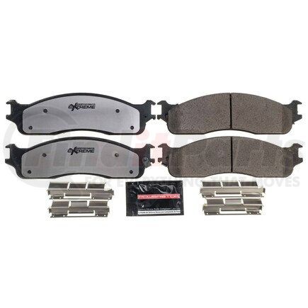 Z36-965 by POWERSTOP BRAKES - Z36 TRUCK & TOW CARBON-FIBER CERAMIC BRAKE PADS W/ HARDWARE