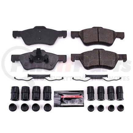 Z231047 by POWERSTOP BRAKES - Z23 EVOLUTION SPORT CARBON-FIBER BRAKE PADS W/ HARDWARE