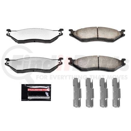 Z36-777 by POWERSTOP BRAKES - Z36 TRUCK & TOW CARBON-FIBER CERAMIC BRAKE PADS W/ HARDWARE