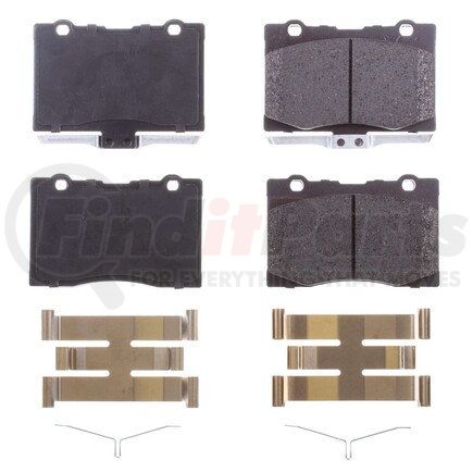 17-1091 by POWERSTOP BRAKES - Z17 EVOLUTION CERAMIC BRAKE PADS W/ HARDWARE