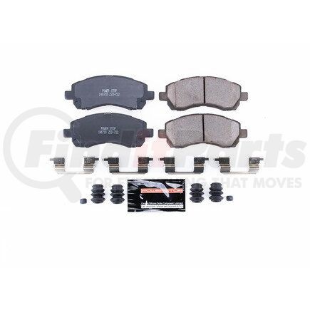 Z23722 by POWERSTOP BRAKES - Z23 EVOLUTION SPORT CARBON-FIBER BRAKE PADS W/ HARDWARE