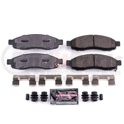 Z231015 by POWERSTOP BRAKES - Z23 EVOLUTION SPORT CARBON-FIBER BRAKE PADS W/ HARDWARE