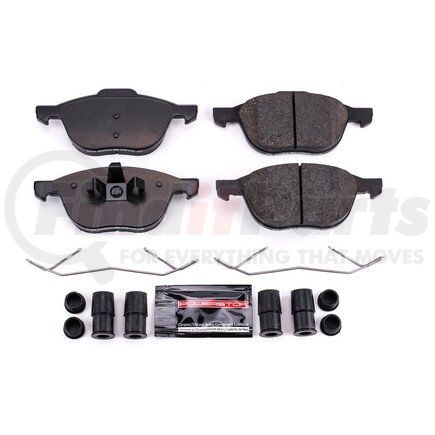 Z23-1044 by POWERSTOP BRAKES - Z23 EVOLUTION SPORT CARBON-FIBER BRAKE PADS W/ HARDWARE