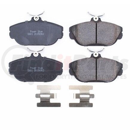 17-601 by POWERSTOP BRAKES - Z17 EVOLUTION CERAMIC BRAKE PADS W/ HARDWARE