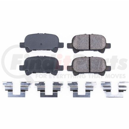 17-828 by POWERSTOP BRAKES - Z17 EVOLUTION CERAMIC BRAKE PADS W/ HARDWARE