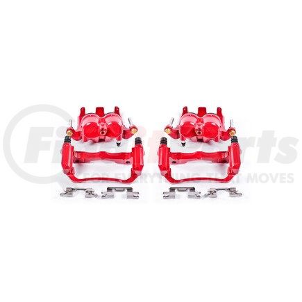 S3122A by POWERSTOP BRAKES - Red Powder Coated Calipers