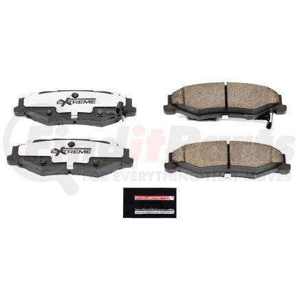 Z26732 by POWERSTOP BRAKES - Z26 STREET PERFORMANCE CARBON-FIBER CERAMIC BRAKE PADS W/ HARDWARE