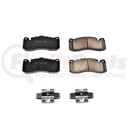 17-1371 by POWERSTOP BRAKES - Z17 EVOLUTION CERAMIC BRAKE PADS W/ HARDWARE