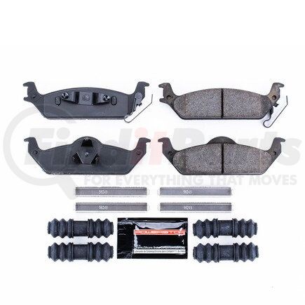 Z23963 by POWERSTOP BRAKES - Z23 EVOLUTION SPORT CARBON-FIBER BRAKE PADS W/ HARDWARE