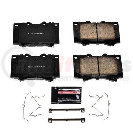 Z23772 by POWERSTOP BRAKES - Z23 EVOLUTION SPORT CARBON-FIBER BRAKE PADS W/ HARDWARE