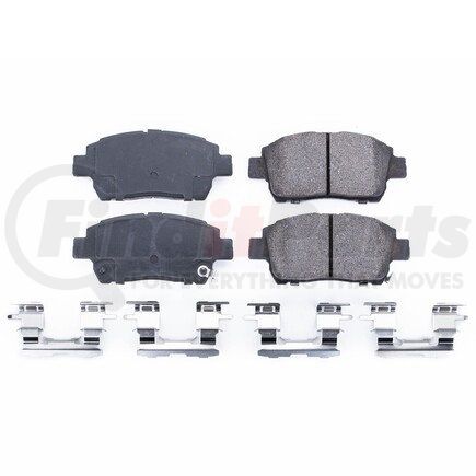 17-822 by POWERSTOP BRAKES - Z17 EVOLUTION CERAMIC BRAKE PADS W/ HARDWARE