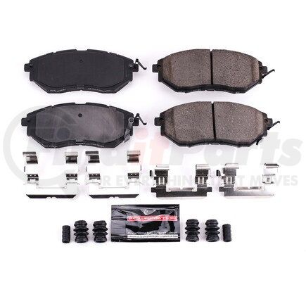 Z231078 by POWERSTOP BRAKES - Z23 EVOLUTION SPORT CARBON-FIBER BRAKE PADS W/ HARDWARE