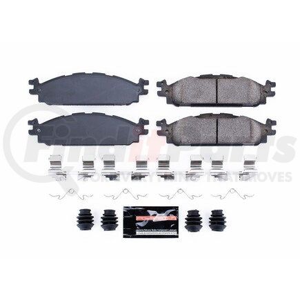 Z231508 by POWERSTOP BRAKES - Z23 EVOLUTION SPORT CARBON-FIBER BRAKE PADS W/ HARDWARE