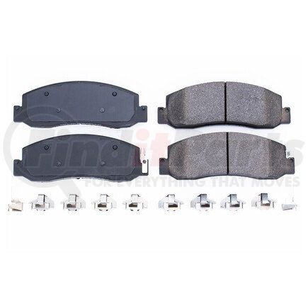 17-1333 by POWERSTOP BRAKES - Z17 EVOLUTION CERAMIC BRAKE PADS W/ HARDWARE