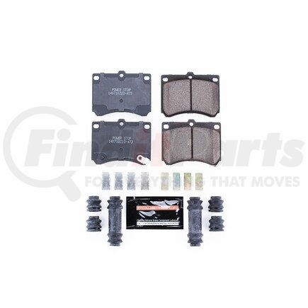 Z23473 by POWERSTOP BRAKES - Z23 EVOLUTION SPORT CARBON-FIBER BRAKE PADS W/ HARDWARE