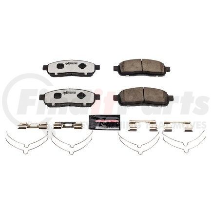 Z361392 by POWERSTOP BRAKES - Z36 TRUCK & TOW CARBON-FIBER CERAMIC BRAKE PADS W/ HARDWARE