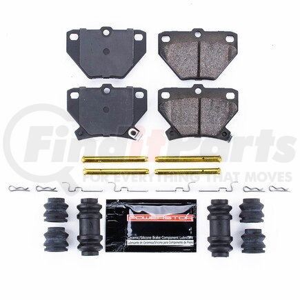 Z23823 by POWERSTOP BRAKES - Z23 EVOLUTION SPORT CARBON-FIBER BRAKE PADS W/ HARDWARE