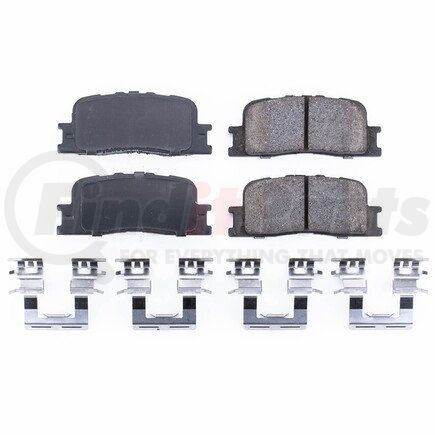 17-885 by POWERSTOP BRAKES - Z17 EVOLUTION CERAMIC BRAKE PADS W/ HARDWARE