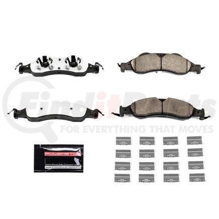 Z36-1278 by POWERSTOP BRAKES - Z36 TRUCK & TOW CARBON-FIBER CERAMIC BRAKE PADS W/ HARDWARE