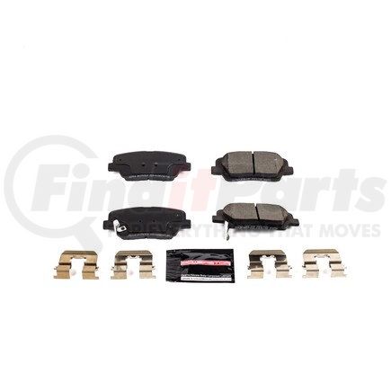 Z231916 by POWERSTOP BRAKES - Z23 EVOLUTION SPORT CARBON-FIBER BRAKE PADS W/ HARDWARE