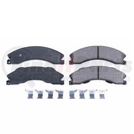 17-1411 by POWERSTOP BRAKES - Z17 EVOLUTION CERAMIC BRAKE PADS W/ HARDWARE