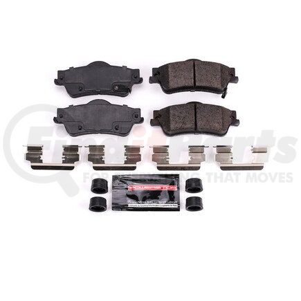 Z231352 by POWERSTOP BRAKES - Z23 EVOLUTION SPORT CARBON-FIBER BRAKE PADS W/ HARDWARE