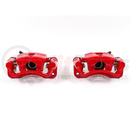 S1692 by POWERSTOP BRAKES - Red Powder Coated Calipers