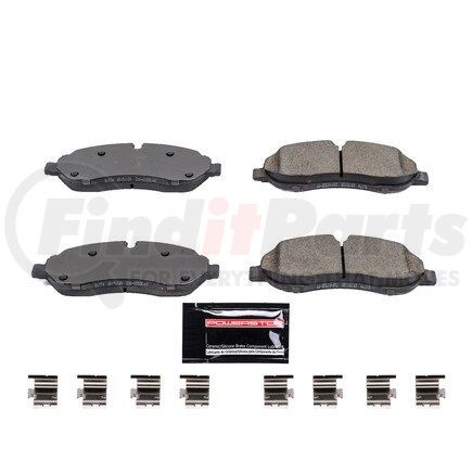 Z231774 by POWERSTOP BRAKES - Z23 EVOLUTION SPORT CARBON-FIBER BRAKE PADS W/ HARDWARE