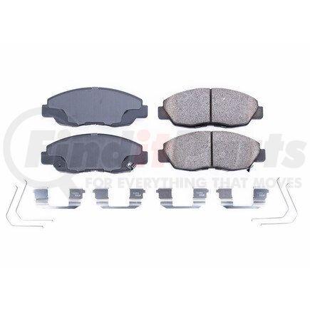 17-1578 by POWERSTOP BRAKES - Z17 EVOLUTION CERAMIC BRAKE PADS W/ HARDWARE