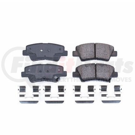 17-1594 by POWERSTOP BRAKES - Z17 EVOLUTION CERAMIC BRAKE PADS W/ HARDWARE