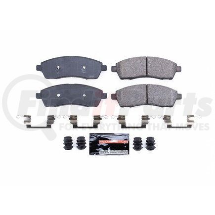 Z23757 by POWERSTOP BRAKES - Z23 EVOLUTION SPORT CARBON-FIBER BRAKE PADS W/ HARDWARE