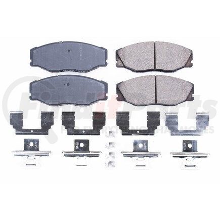 17604 by POWERSTOP BRAKES - Z17 EVOLUTION CERAMIC BRAKE PADS W/ HARDWARE