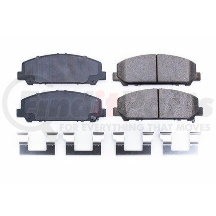 17-1286 by POWERSTOP BRAKES - Z17 EVOLUTION CERAMIC BRAKE PADS W/ HARDWARE