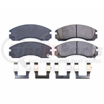 17-530 by POWERSTOP BRAKES - Z17 EVOLUTION CERAMIC BRAKE PADS W/ HARDWARE