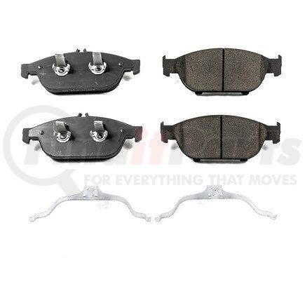 17-1652 by POWERSTOP BRAKES - Z17 EVOLUTION CERAMIC BRAKE PADS W/ HARDWARE