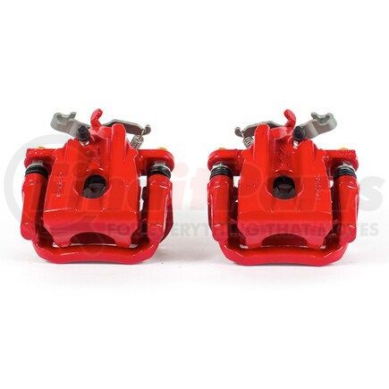 S6708 by POWERSTOP BRAKES - Red Powder Coated Calipers