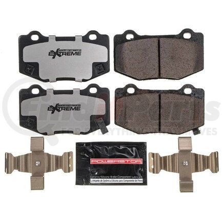 Z261718 by POWERSTOP BRAKES - Z26 STREET PERFORMANCE CARBON-FIBER CERAMIC BRAKE PADS W/ HARDWARE