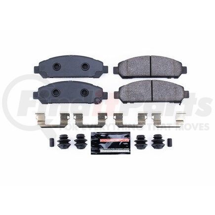 Z231401 by POWERSTOP BRAKES - Z23 EVOLUTION SPORT CARBON-FIBER BRAKE PADS W/ HARDWARE