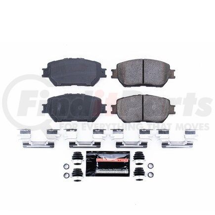 Z23908 by POWERSTOP BRAKES - Z23 EVOLUTION SPORT CARBON-FIBER BRAKE PADS W/ HARDWARE