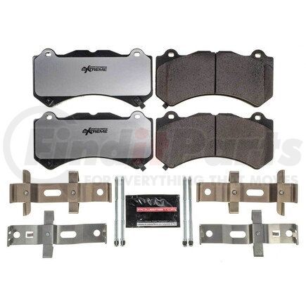 Z261405 by POWERSTOP BRAKES - Z26 STREET PERFORMANCE CARBON-FIBER CERAMIC BRAKE PADS W/ HARDWARE