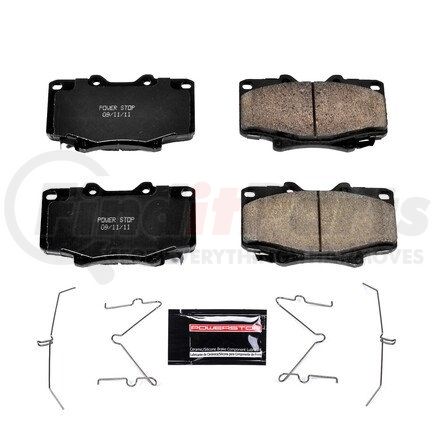 Z23502 by POWERSTOP BRAKES - Z23 EVOLUTION SPORT CARBON-FIBER BRAKE PADS W/ HARDWARE