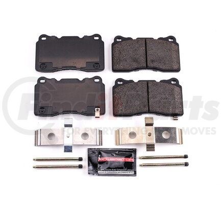 Z231001 by POWERSTOP BRAKES - Z23 EVOLUTION SPORT CARBON-FIBER BRAKE PADS W/ HARDWARE