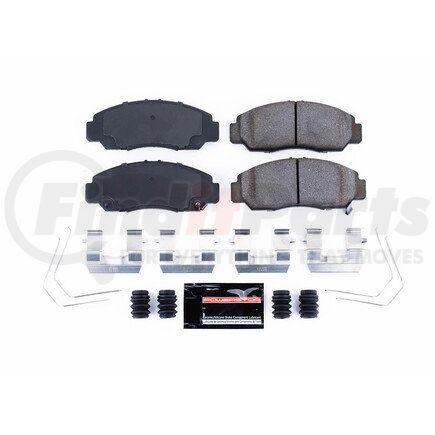 Z231608 by POWERSTOP BRAKES - Z23 EVOLUTION SPORT CARBON-FIBER BRAKE PADS W/ HARDWARE