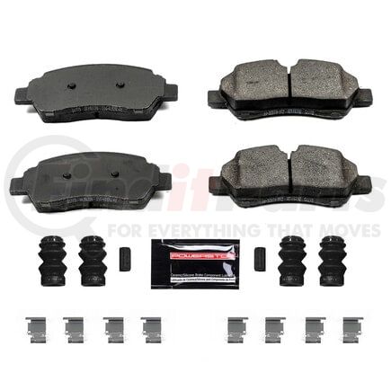 Z231775 by POWERSTOP BRAKES - Z23 EVOLUTION SPORT CARBON-FIBER BRAKE PADS W/ HARDWARE