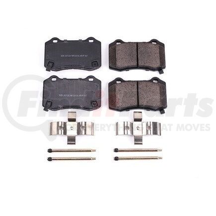 17-1053 by POWERSTOP BRAKES - Z17 EVOLUTION CERAMIC BRAKE PADS W/ HARDWARE