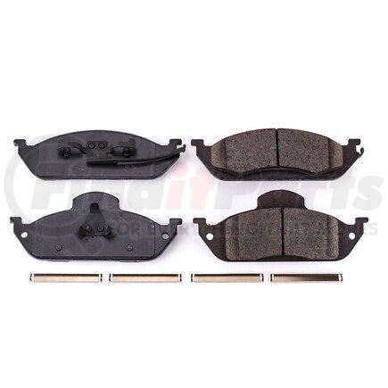 17-760 by POWERSTOP BRAKES - Z17 EVOLUTION CERAMIC BRAKE PADS W/ HARDWARE