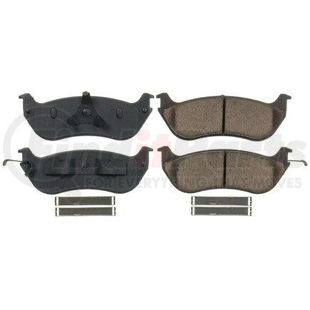 17-674 by POWERSTOP BRAKES - Z17 EVOLUTION CERAMIC BRAKE PADS W/ HARDWARE