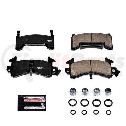 Z23-154 by POWERSTOP BRAKES - Z23 EVOLUTION SPORT CARBON-FIBER BRAKE PADS W/ HARDWARE