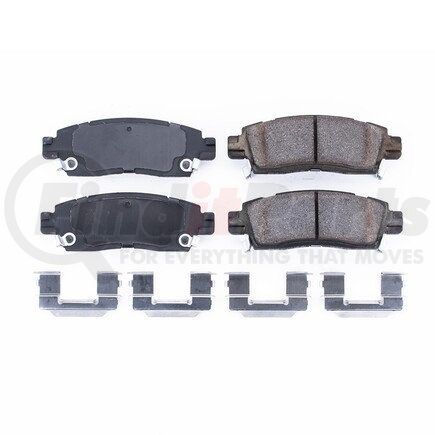 17-883 by POWERSTOP BRAKES - Z17 EVOLUTION CERAMIC BRAKE PADS W/ HARDWARE