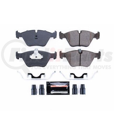 Z23725 by POWERSTOP BRAKES - Z23 EVOLUTION SPORT CARBON-FIBER BRAKE PADS W/ HARDWARE